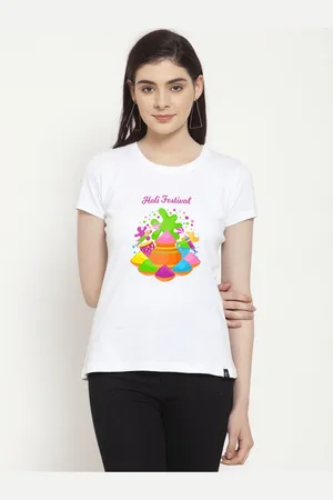 Friskers Women Printed T-shirt