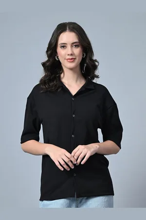 Moda Rapido Crepe Shirt Style Top