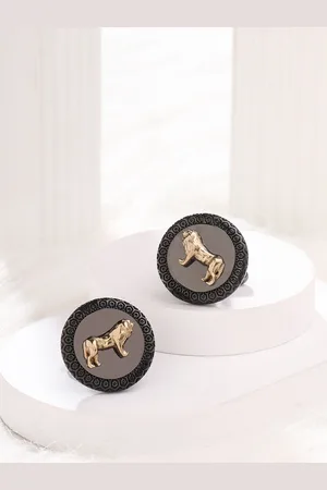 COSA NOSTRAA Brass Textured Cufflink