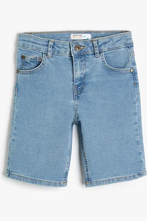 Koton Boys Denim Mid-Rise Shorts