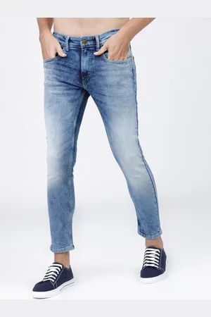 Highlander Men Blue Tapered Fit Heavy Fade Jeans