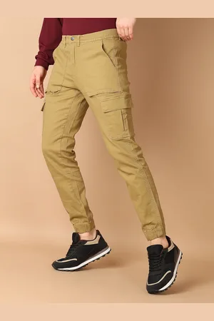 V-Mart Men Cotton Regular Fit Cargos Trousers
