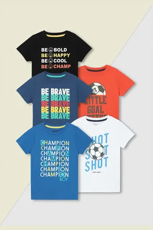 Max Collection Boys Graphic Printed T-shirt - Pack of 5