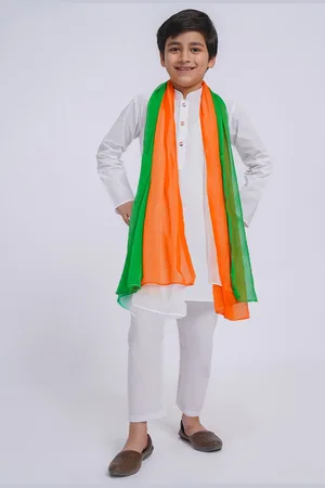 Vastramay Boys Regular Pure Cotton Kurta with Churidar