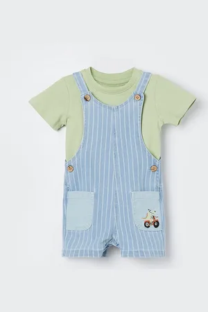 Lifestyle Boys Striped Dungarees