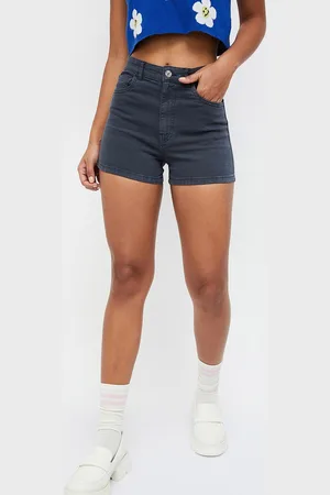 Lifestyle Women Mid Rise Pure Cotton Denim Shorts