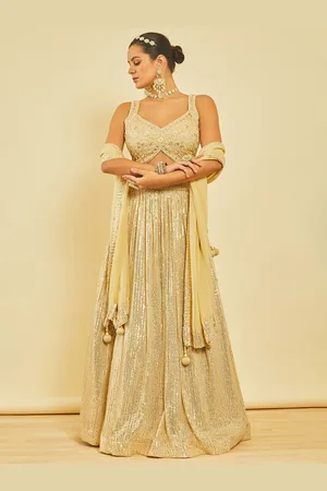 Soch Embellished Beads and Stones Ready to Wear Lehenga & Blouse With Dupatta