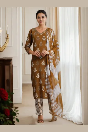 Jaipur Ethnic Motif Printed Pure Cotton Suit Set