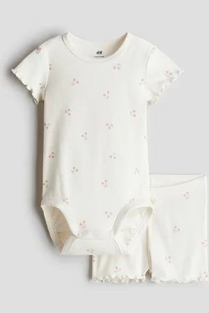 H&M 2-Piece Ribbed Cotton Set