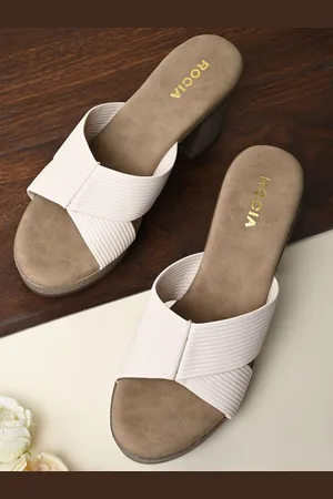Rocia Women Textured Block Heel Sandals