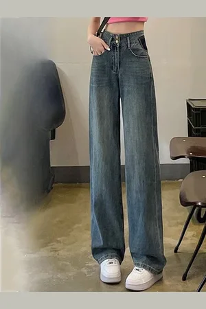 DressBerry Women Straight Fit High-Rise Light Fade Jeans