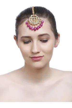 Bamboo Tree Jewels Gold-Toned Maang Tika