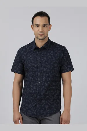 Crocodile Men Comfort Floral Printed Cotton Casual Shirt