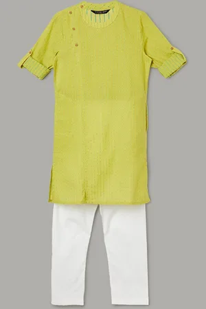 Lifestyle Boys Regular Pure Cotton Kurta with Pyjamas