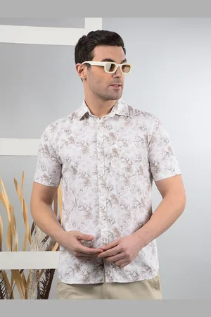 Crimsoune Club Men Classic Fit Floral Printed Casual Shirt