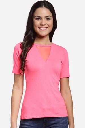 Cation Women Pink Solid Top