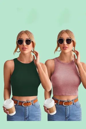 Mast & Harbour Cotton Tank Crop Top