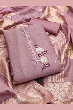 KIMISHA Embroidered Unstitched Dress Material