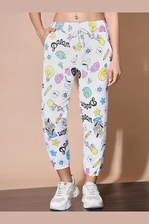 BuyNewTrend Women Tie and Dye Printed Comfort Slim Fit Joggers Trousers
