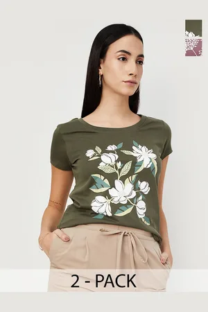 Max Collection Women Graphic Printed T-Shirt - Pack of 2