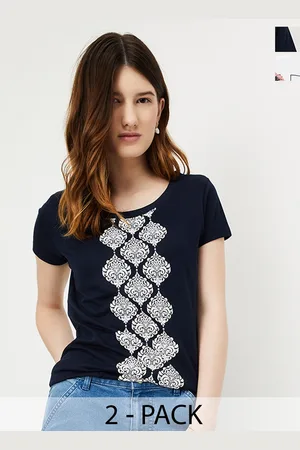 Max Collection Women Graphic Printed T-Shirt - Pack of 2