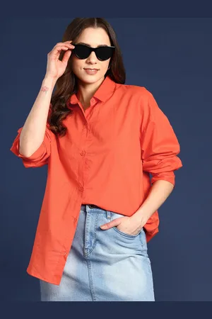 Mast & Harbour Women Solid Pure Cotton Casual Shirt
