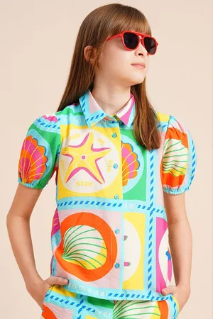 VERO MODA Girls Opaque Printed Casual Shirt