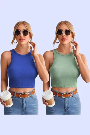 Mast & Harbour Cotton Crop Top