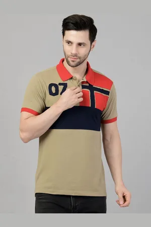 HRX Men Polo Collar Applique T-shirt