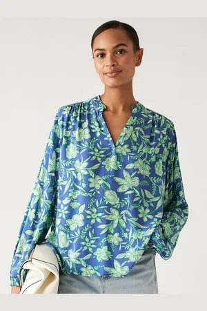 Marks & Spencer Floral Print Shirt Style Top