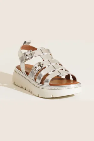 Peach Flores Women Amani Leather Sandals
