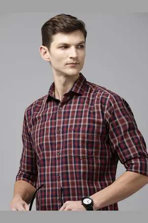 Park Avenue Slim Fit Checked Pure Cotton Casual Shirt