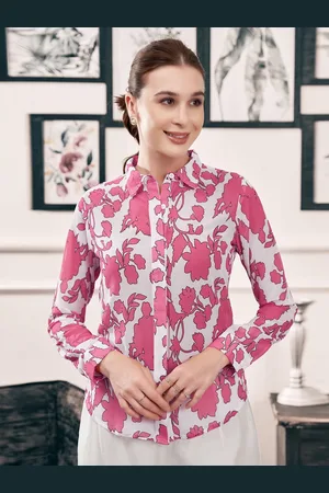 Moda Rapido Women Floral Opaque Printed Casual Shirt