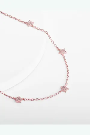 GIVA Sterling Silver Rose Gold-Plated Necklace