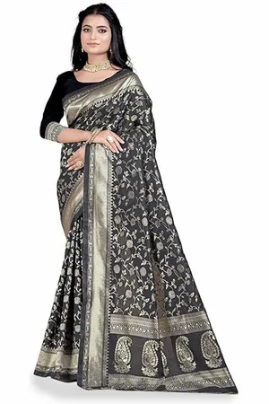 Saadhvi Woven Design Zari Pure Silk Kanjeevaram Saree