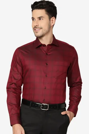 Greenfibre Slim Fit Tartan Checked Formal Shirt