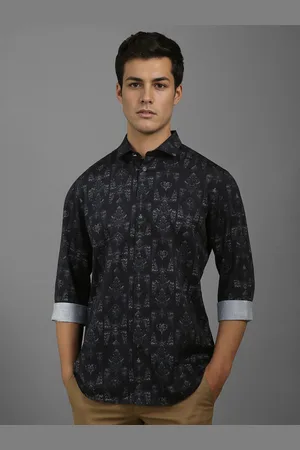 Louis Philippe Men Slim Fit Floral Opaque Printed Casual Shirt