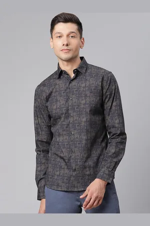 Matinique Men Blue Slim Fit Opaque Printed Casual Shirt