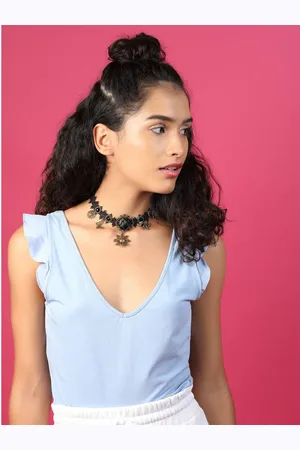 Alberre Odette Lace Detail Statement Choker Necklace