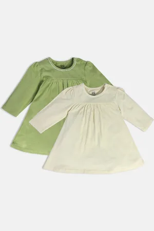MINI KLUB Girls Pack Of 2 A-Line Pure Cotton Dress