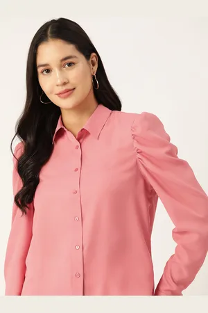 DressBerry Puff Sleeve Shirt Style Top