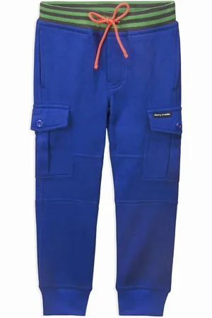 Cherry Crumble Boys Blue Solid Millenium Joggers
