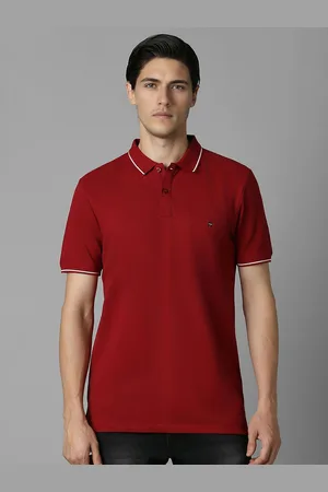 Louis Philippe Men Polo Collar Slim Fit T-shirt