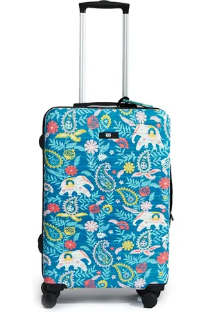 Chumbak Elephant Paisley Printed Hard-sided Medium Trolley Suitcase-51-100L