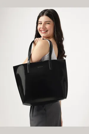 Fastrack Women Patent Party Tote Bag