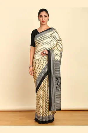 Soch Ethnic Motifs Printed Art Silk Saree