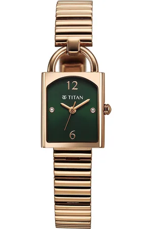 Titan Women Dial & Stainless Steel Bracelet Style Straps Analogue Watch 95303WM01