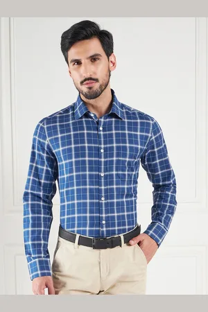 LOUIS STITCH Tartan Checks Comfort Cotton Formal Shirt