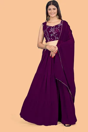 CHANSI Embroidered Thread Work Ready to Wear Lehenga & Blouse With Dupatta