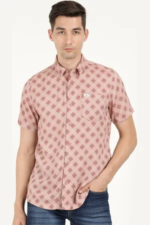 Lee Men Slim Fit Printed Casual Cotton Shirt
